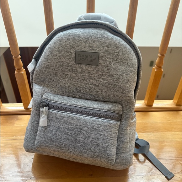 Dagne Dover Dakota Large Neoprene Backpack Heather Grey NWT Laptop Travel Bag - Picture 7 of 12